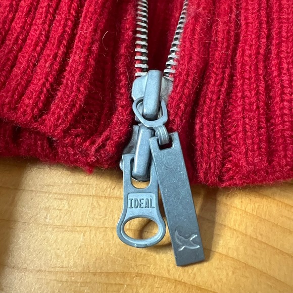 Sweater Large Tall Fair Isle Nordic Scandi Preppy Holiday Festive Apres Ski Zip - Picture 8 of 10